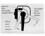 Sticker sliding door lock